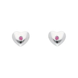 Adelia´s Paar Ohrhänger 925 Silber Ohrringe Ohrstecker Herz, mit Zirkonia Silberschmuck für Damen