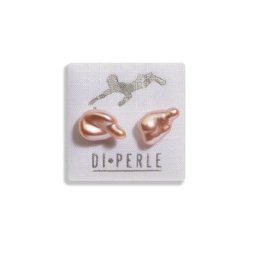 DI PERLE Paar Ohrstecker Damen Perlenschmuck 925 Silber Süsswasser Perlen Ohrstecker, Damen Perlenschmuck