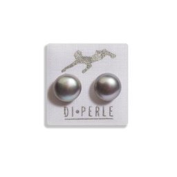 DI PERLE Paar Ohrstecker Damen Perlenschmuck 925 Silber Süsswasser Perlen Ohrstecker, Damen Perlenschmuck