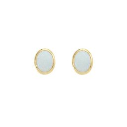 Adelia´s Paar Ohrhänger 585 Gold Ohrringe Ohrstecker, mit Opal Goldschmuck für Damen