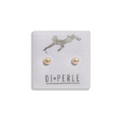 DI PERLE Paar Ohrstecker Damen Perlenschmuck 585 Gelbgold Süsswasser Perlen Ohrstecker, Damen Perlenschmuck