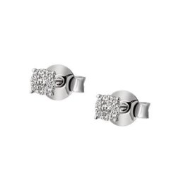 Firetti Paar Ohrstecker Ø ca. 3,50 mm, Glanz, massiv, mit Brillanten