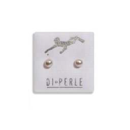 DI PERLE Paar Ohrstecker Damen Perlenschmuck 585 Gelbgold Süsswasser Perlen Ohrstecker, Damen Perlenschmuck