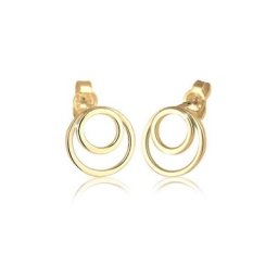 Elli Paar Ohrstecker Kreis Ringe Basic Geo Minimal 925 Sterling Silber