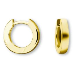 ONE ELEMENT Paar Creolen Ohrringe Creolen aus 585 Gelbgold Ø 12,0 x 2,0 mm, Damen Gold Schmuck