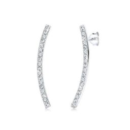 Elli Paar Ohrstecker Tropfen Geo Trend Kristalle 925 Sterling Silber