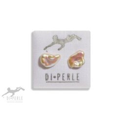 DI PERLE Paar Ohrstecker Damen Perlenschmuck 925 Silber Süsswasser Perlen Ohrstecker, Damen Perlenschmuck