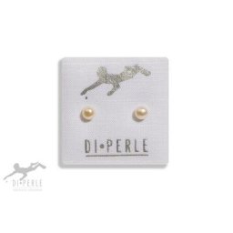 DI PERLE Paar Ohrstecker Damen Perlenschmuck 925 Silber Süsswasser Perlen Ohrstecker, Damen Perlenschmuck