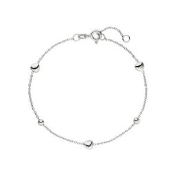 JOBO Armband Herz Kugel, 925 Silber 19 cm