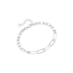 Smart Jewel Armband längliche ovale Glieder, Silber 925