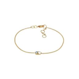 Elli Premium Armband Mondstein Labradorit Rund Basic 375 Gelbgold