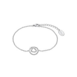 s.Oliver Armband Kreis/Herz, 2034390, mit Zirkonia (synth)