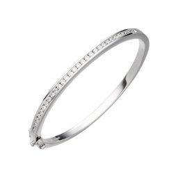 JOBO Armreif, 925 Silber mit Zirkonia