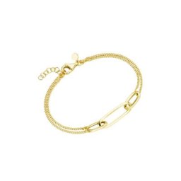 Smart Jewel Armband Mittelteil ovale Glieder, Panzerkette, Silber 925