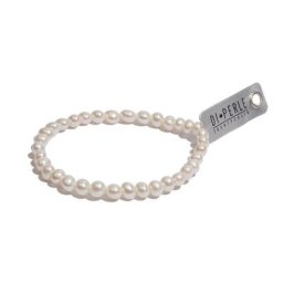 DI PERLE Perlenarmband Damen Perlenschmuck Süsswasser Perlen Armband (19 cm), Damen Perlenschmuck