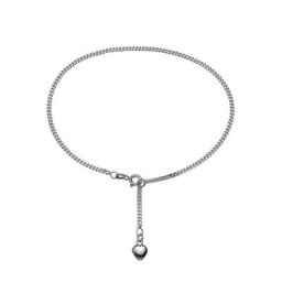 Firetti Fußkette mit Anhänger Herz, glänzendes Design, massiv