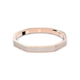 Swarovski Armreif Dextera, Achteckform, Pavé, Bestückt mit Swarovski® Kristallen