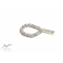 DI PERLE Perlenarmband Damen Perlenschmuck Süsswasser Perlen Armband (19 cm), Damen Perlenschmuck
