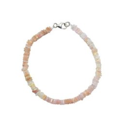 Firetti Armband Eckiger Steinstrang, 4 mm breit, schimmernd, mit Opal, Made in Germany