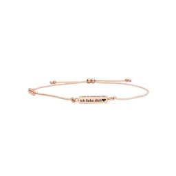 Julie Julsen Armband CUBE, ROTVERGOLDET, »ICH LIEBE DICH«, JJBR0448.2