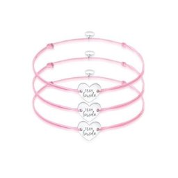 Elli Armband Set Set Team Bride Herz Armschmuck Hochzeit 925 Silber