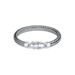 Kuzzoi Armband Herren oxidiert Kastenverschluss 925 Silber