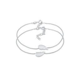 Elli Armband Set Herz geteilt Friends Love 2er Set 925 Silber