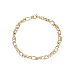 Luigi Merano Armband Doppelankerkette, ovale Glieder, Gold 585