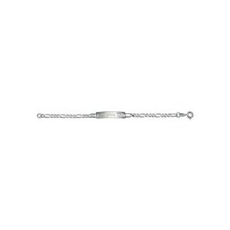 Firetti Armband mit Gravur ID-Platte, Figarokettengliederung