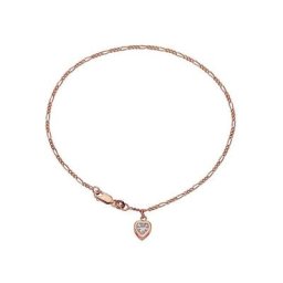 Firetti Fußkette Herz, mit Zirkonia