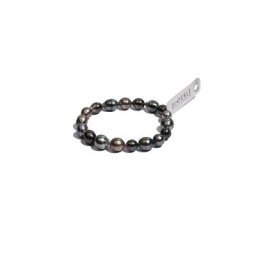 DI PERLE Perlenarmband Damen Perlenschmuck Tahiti Perlen Armband (19 cm), Damen Perlenschmuck