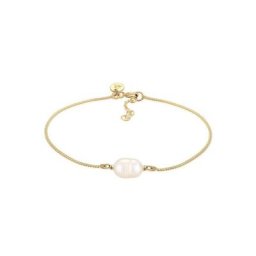 Elli Premium Perlenarmband Baroque Süßwasserzuchtperle Organic 925 Silber