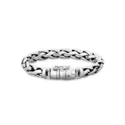 Kuzzoi Armband Herren Gliederarmband Robust Rund 925 Silber
