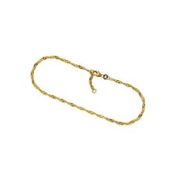 Firetti Fußkette Singapurkettengliederung, 2,4 mm, Made in Germany