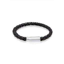 Kuzzoi Armband Herren Echtleder Rund Geflochten Magnetverschluss