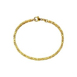 Firetti Goldarmband in Königskettengliederung, 2,8 mm, Made in Germany