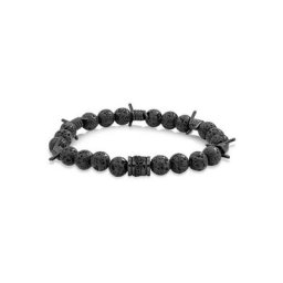 Police Perlenarmband BARBEDWIRE, PEJGB2112331, mit Lavastein