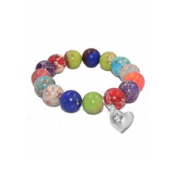 Firetti Armband Herz mit Stern, Made in Germany - mit Jaspis