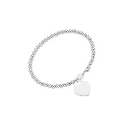 GIORGIO MARTELLO MILANO Armband Kugeln mit Behang Herz, Silber 925