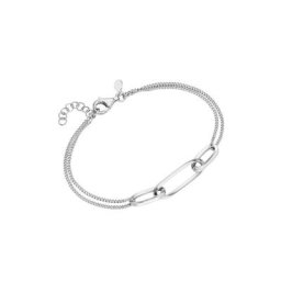 Smart Jewel Armband Mittelteil ovale Glieder, Panzerkette, Silber 925