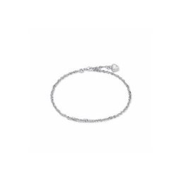 Amor Fußkette mit Anhänger Herz, mit Zirkonia