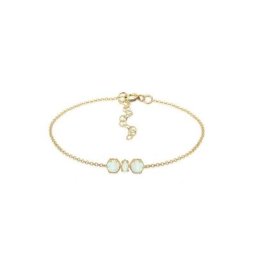 Elli Armband Armkettchen Synthetischer Opal Trend 925 Silber