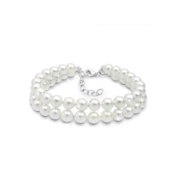 Elli Perlenarmband Muschelkernperle 2-reihig