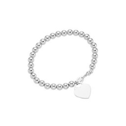 GIORGIO MARTELLO MILANO Armband Kugel Armband mit Behang Herz, Silber 925