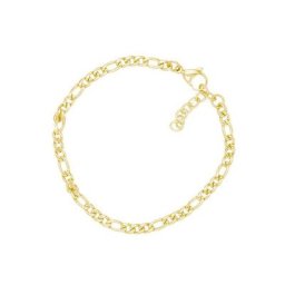 Firetti Edelstahlarmband Figaropanzerkettengliederung, 4,2 mm breit, Made in Germany
