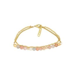 Firetti Armband 2-reihig, Made in Germany - mit Mondstein