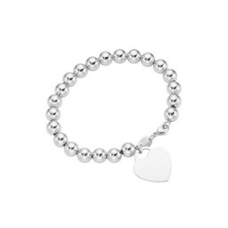 GIORGIO MARTELLO MILANO Armband Kugel Armband mit Behang Herz, Silber 925