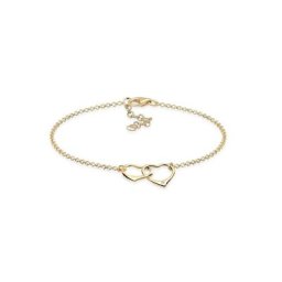 Elli DIAMONDS Armband Herz Anhänger Liebe Diamant (0.015 ct) 925 Silber