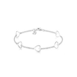 Elli Armband Herz Liebe Cut-Out Basic Trend Romantik 925 Silber