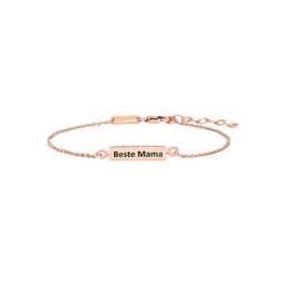 Julie Julsen Armband CUBE, ROTVERGOLDET »BESTE MAMA«, JJBR0446.2.41